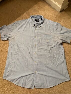 Men's Chaps short-sleeve button-down, 2XL